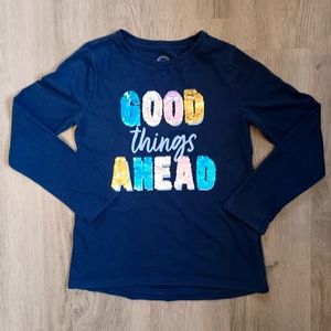 Girls size 6 Sequin Shirt